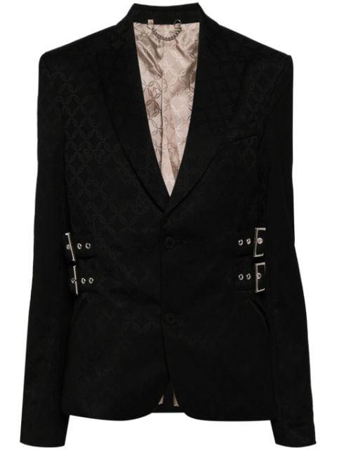 printed single-breasted blazer by CHARLES JEFFREY LOVERBOY