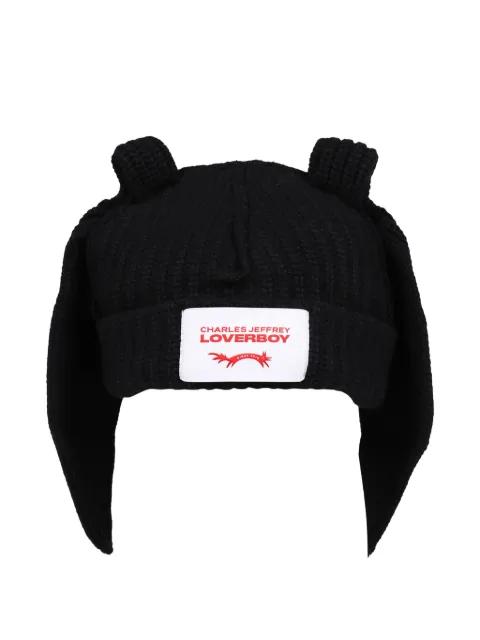 rabbit-ear hat by CHARLES JEFFREY LOVERBOY