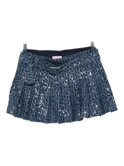 sequin-embellished mini pleated skirt by CHARLES JEFFREY LOVERBOY