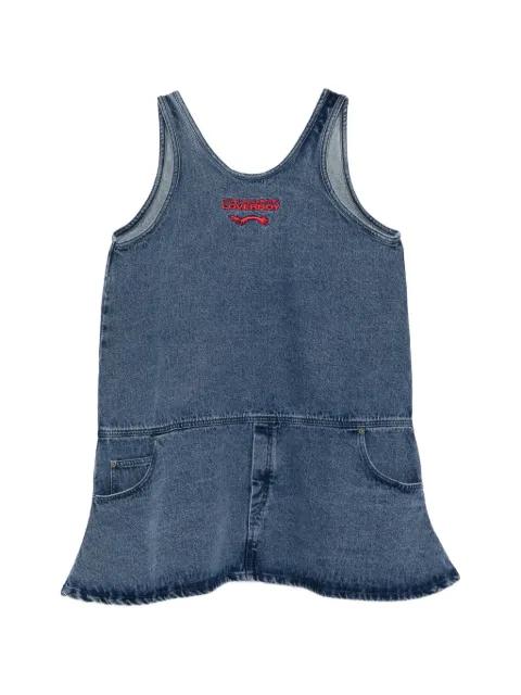 sleeveless denim dress by CHARLES JEFFREY LOVERBOY