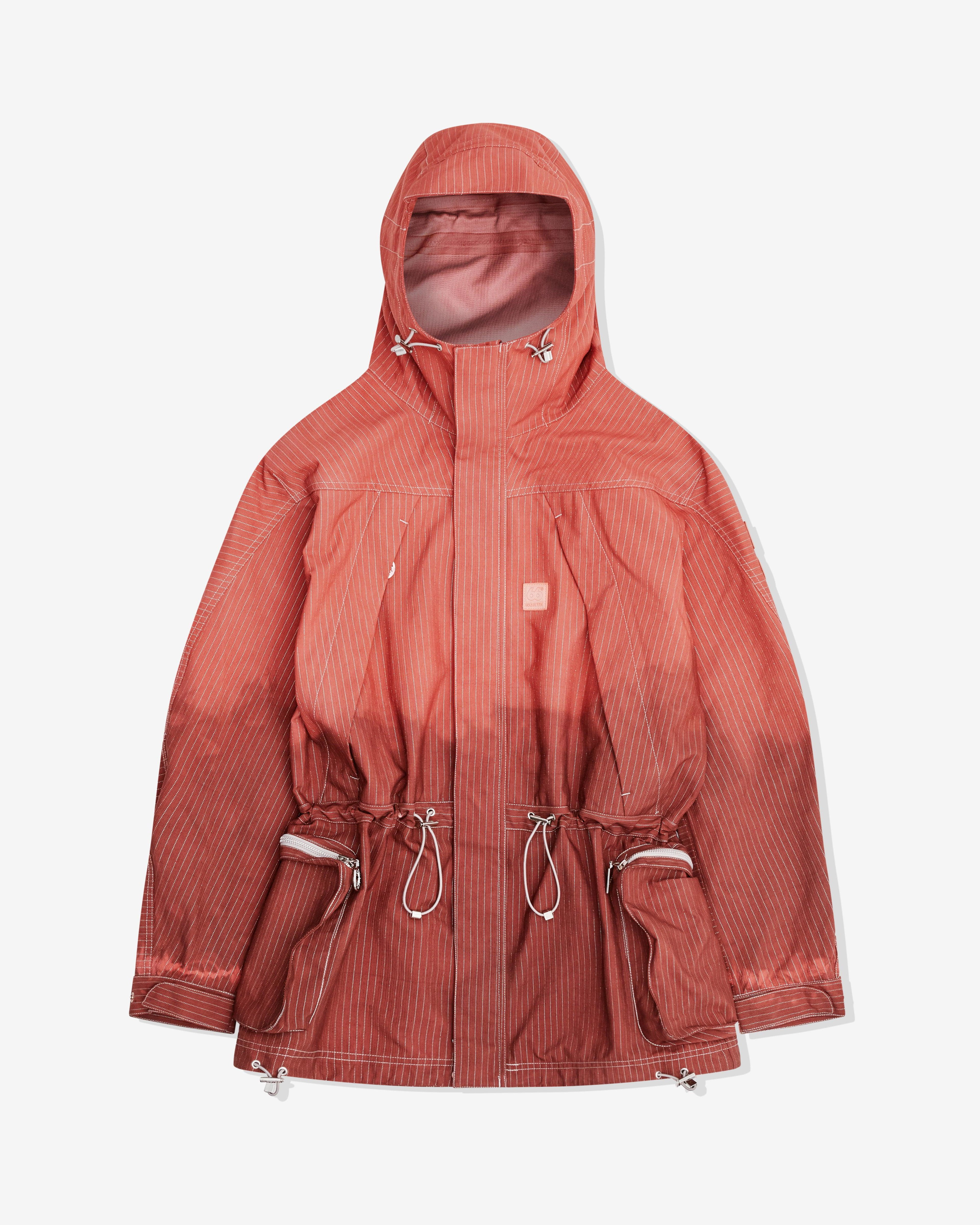 Charlie Constantinou - Dyed Reflective Parka - (Lava Red) by CHARLIE CONSTANTINOU