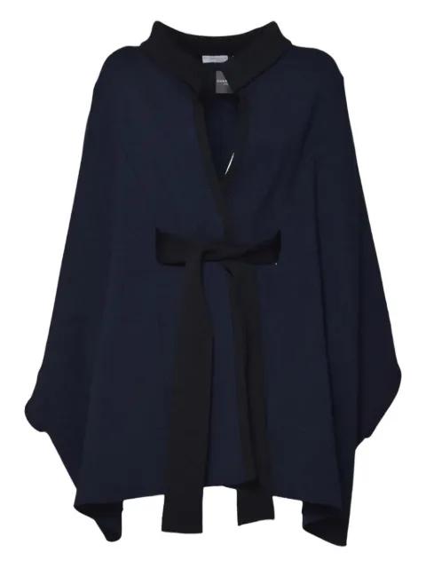 tie-fastening poncho by CHARLOTT