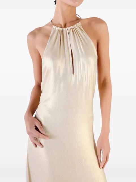 sleeveless halterneck maxi dress by CHARLOTTA GANDOLFO