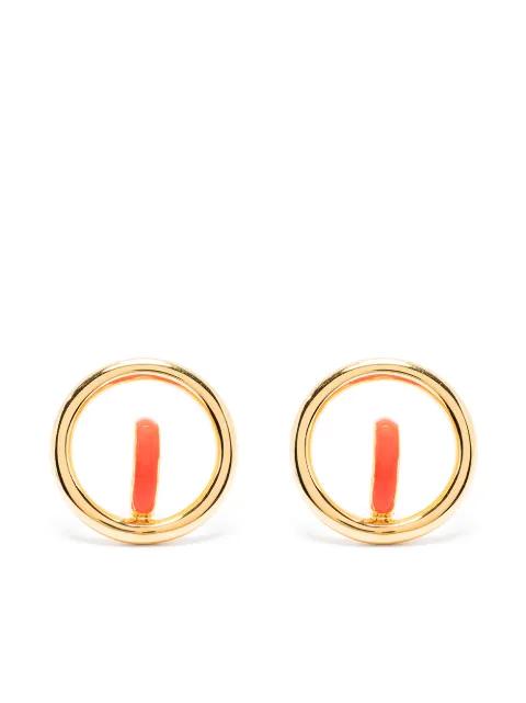 Saturn Blow hoop earrings by CHARLOTTE CHESNAIS