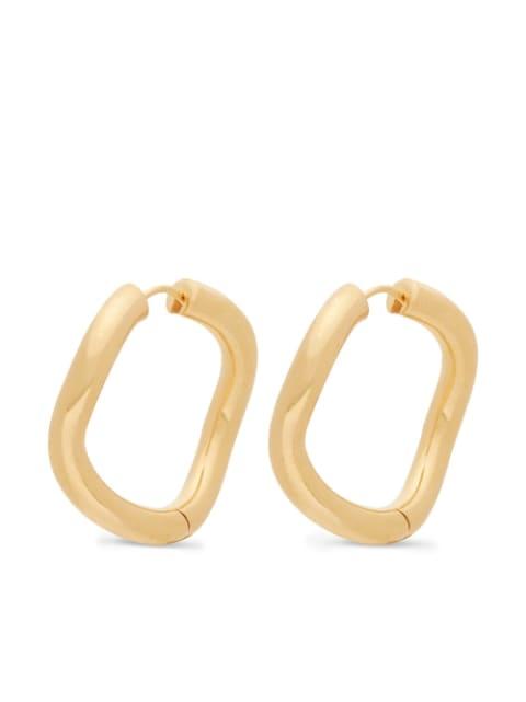 Wave hoop earrings by CHARLOTTE CHESNAIS