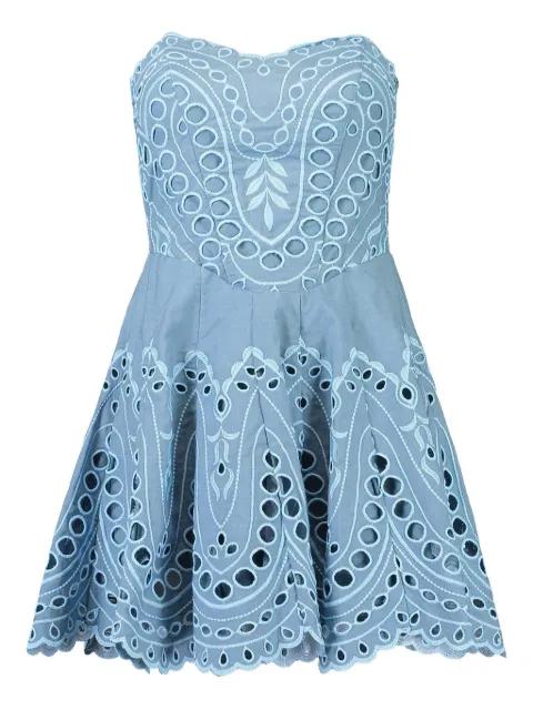 Bali broderie smocked mini dress by CHARO RUIZ IBIZA