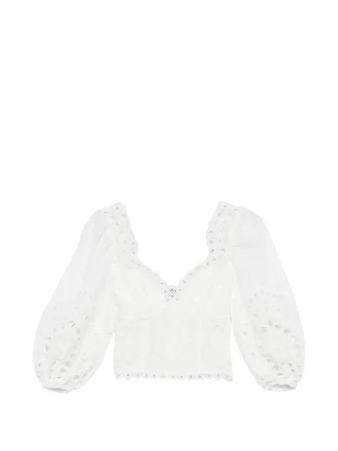 Bass laced balloon-sleeve top by CHARO RUIZ IBIZA