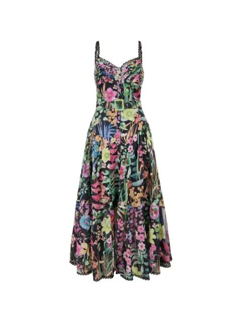 Cael floral-print belted dress by CHARO RUIZ IBIZA
