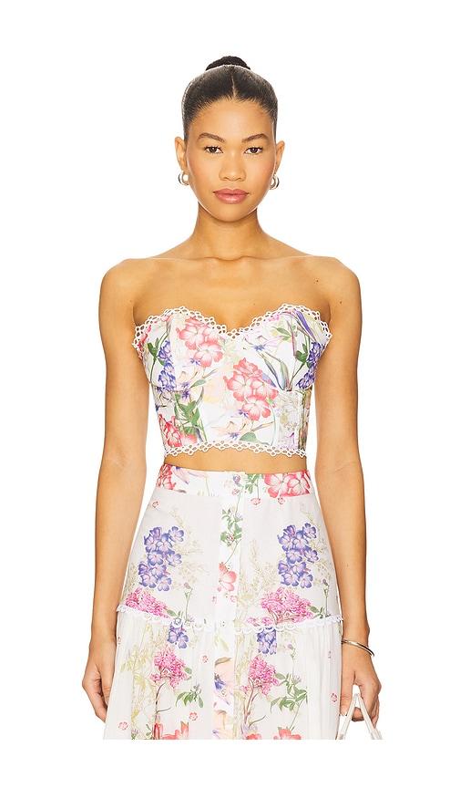 Charo Ruiz Ibiza Bio Bustier in Ivory,Pink by CHARO RUIZ IBIZA