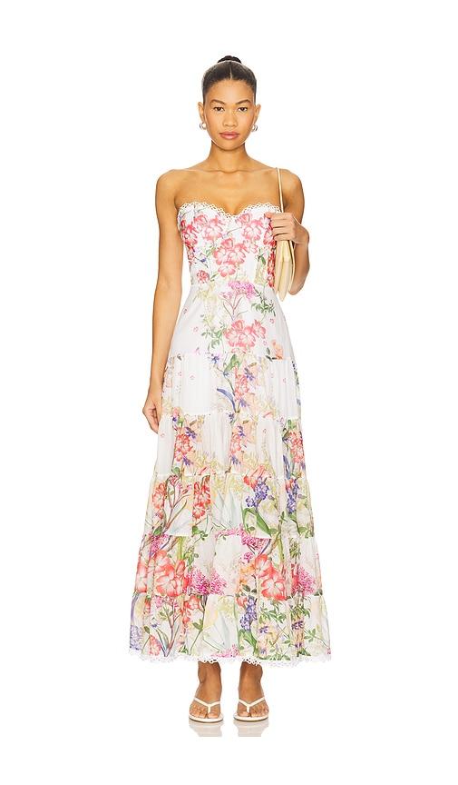 Charo Ruiz Ibiza Danny Long Dress in Ivory,Pink by CHARO RUIZ IBIZA