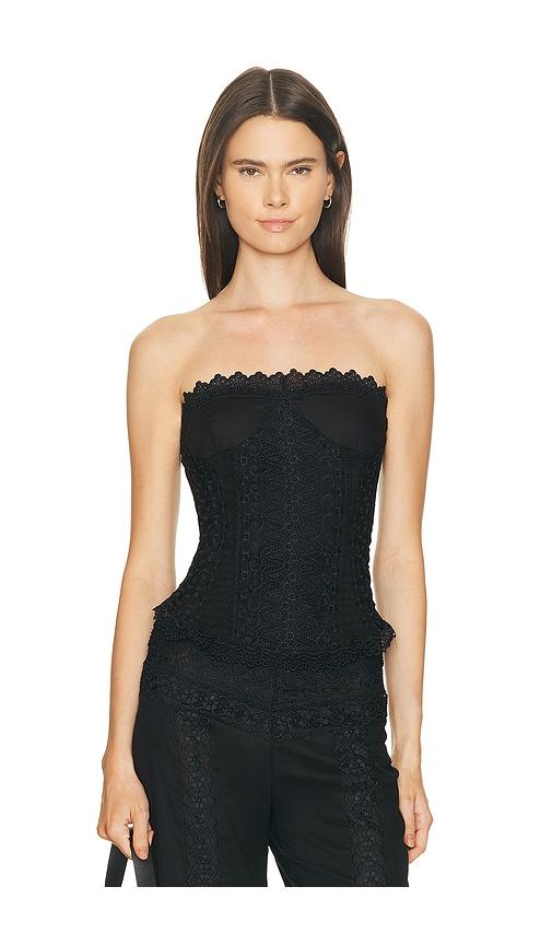 Charo Ruiz Ibiza Daphnelle Top in Black by CHARO RUIZ IBIZA