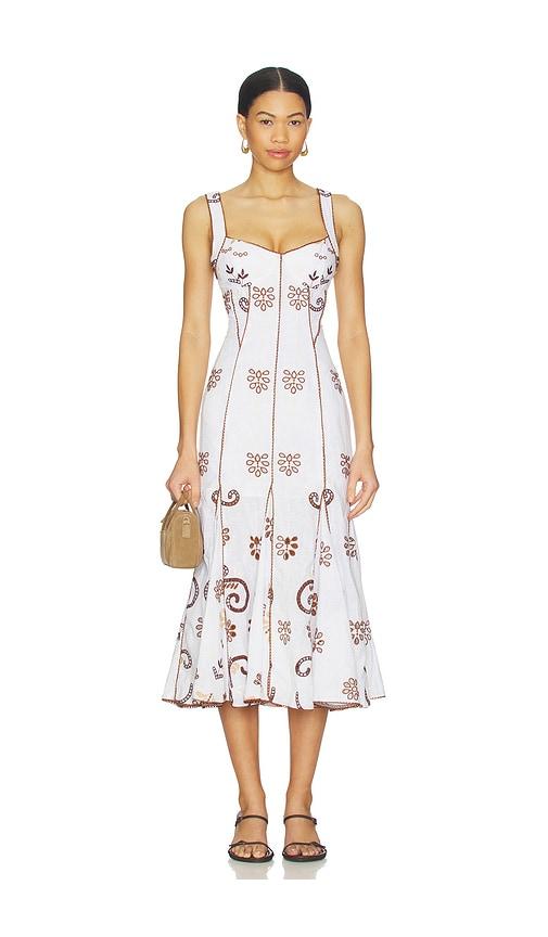 Charo Ruiz Ibiza Naia Long Dress in White by CHARO RUIZ IBIZA