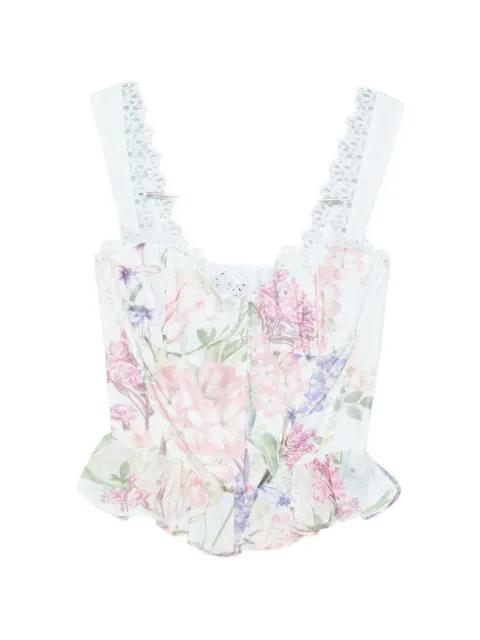 Floret lace floral top by CHARO RUIZ IBIZA