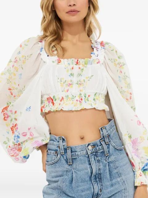 Hince floral square-neck top by CHARO RUIZ IBIZA