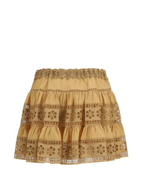 Lea broderie anglaise tiered skirt by CHARO RUIZ IBIZA