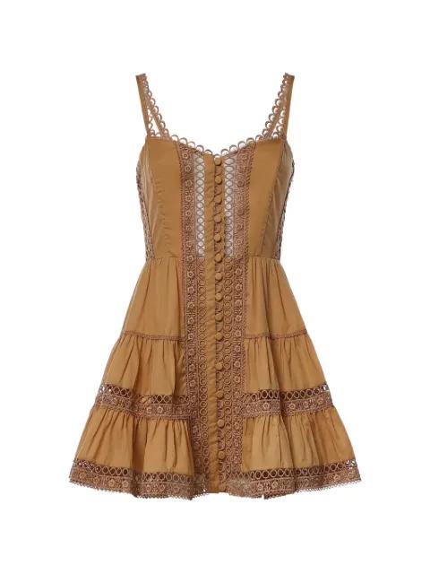 Lenora guipure-lace tiered mini dress by CHARO RUIZ IBIZA