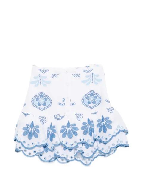 Leora embroidered mini skirt by CHARO RUIZ IBIZA