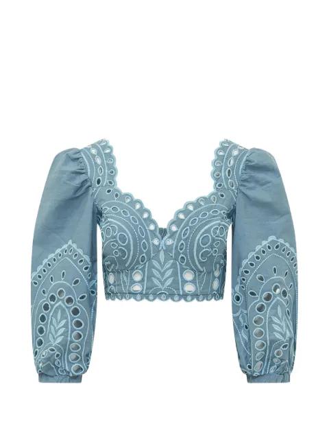 Luna broderie-anglaise top by CHARO RUIZ IBIZA