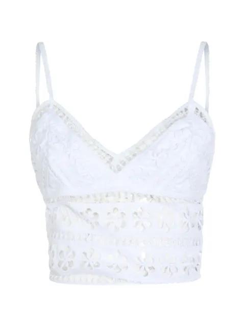 Melie floral-embroidered V-neck top by CHARO RUIZ IBIZA