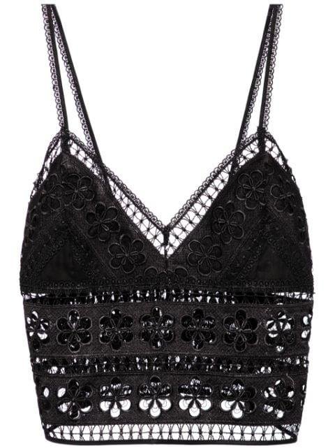 Melie floral-lace bralette top by CHARO RUIZ IBIZA
