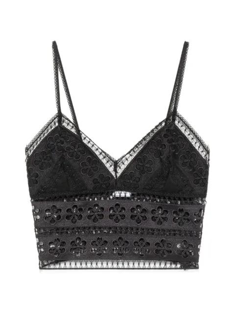 Melie guipure-lace cropped top by CHARO RUIZ IBIZA