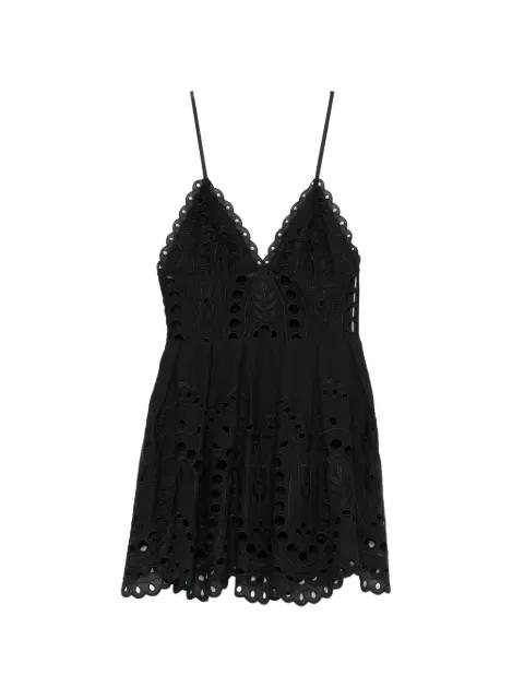 Nix scalloped eyelet mini dress by CHARO RUIZ IBIZA