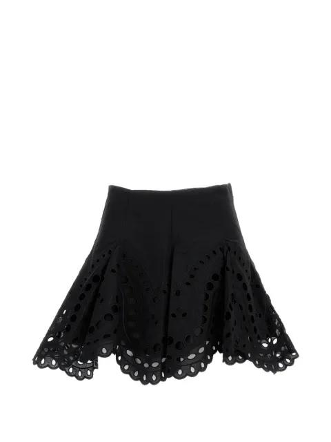 Sail scalloped-finish mini skirt by CHARO RUIZ IBIZA
