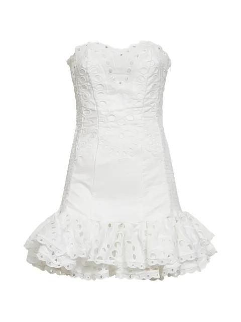 Santy broderie-anglaise ruffled mini dress by CHARO RUIZ IBIZA