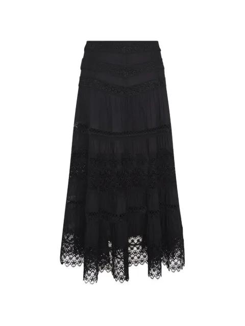 Serza crochet-design tiered skirt by CHARO RUIZ IBIZA