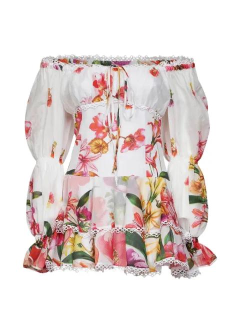 floral-print ruffled dress by CHARO RUIZ IBIZA