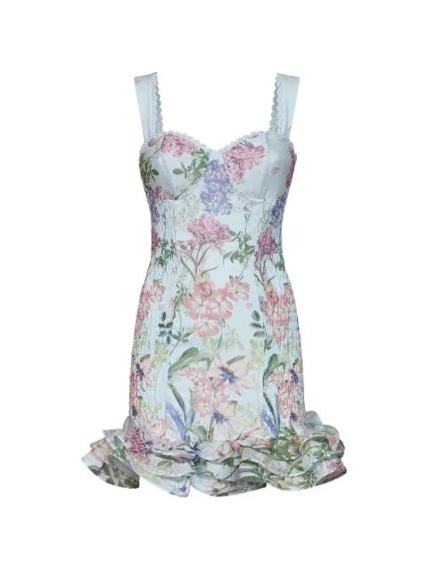 floral-print ruffled dress by CHARO RUIZ IBIZA