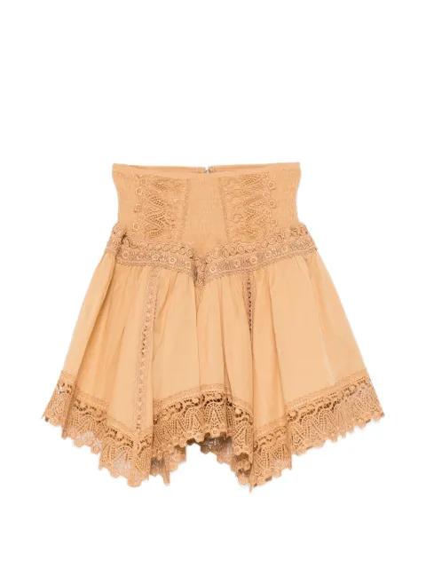 lace-trim mini skirt by CHARO RUIZ IBIZA