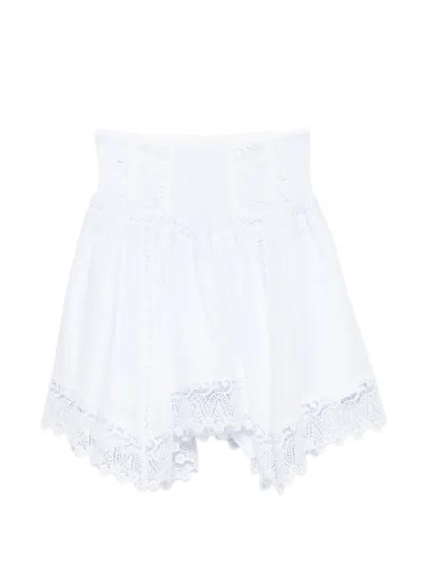 lace-trim tiered mini skirt by CHARO RUIZ IBIZA