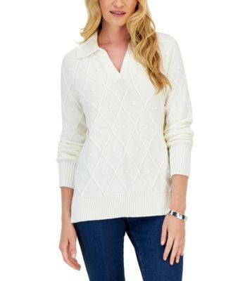 Women's Long Sleeve Sweater by CHARTER CLUB