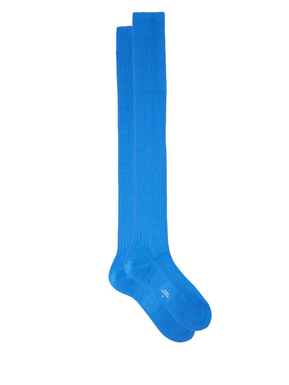 Long ribbed cotton socks by CHARVET