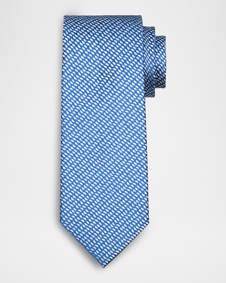 Men's Mini Triangles Silk Tie by CHARVET