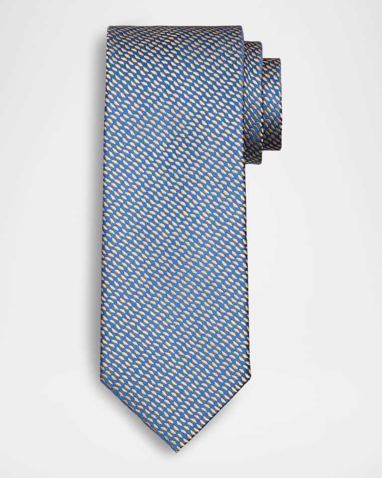 Men's Mini Triangles Silk Tie by CHARVET