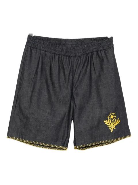 floral-embroidered shorts by CHATEAU ORLANDO