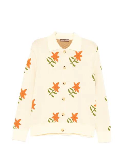 floral long-sleeve cardigan by CHATEAU ORLANDO