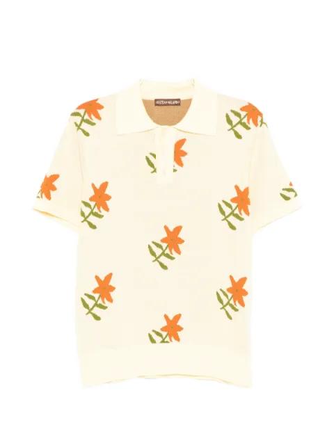 floral short-sleeve polo shirt by CHATEAU ORLANDO