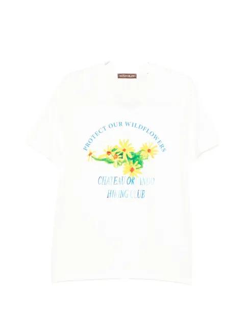 graphic-print cotton T-shirt by CHATEAU ORLANDO