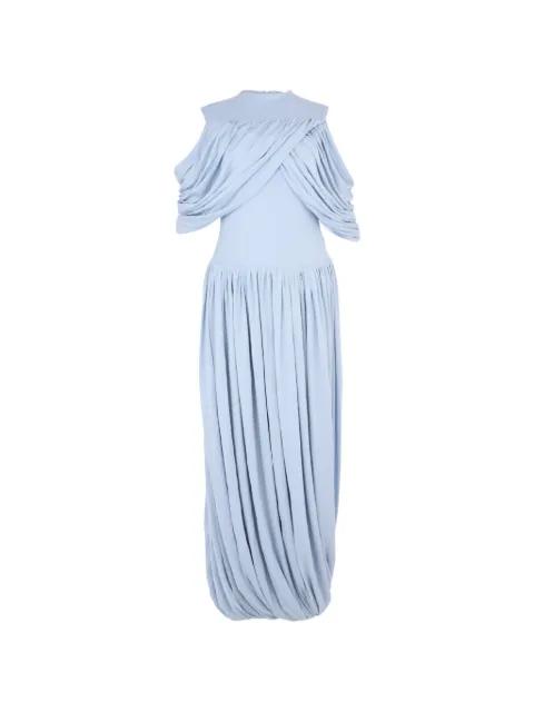 Ethel draped maxi dress by CHATS BY C.DAM