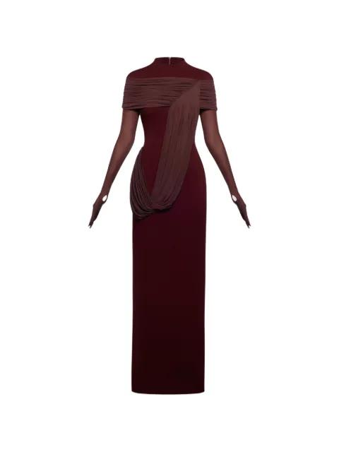 Meydan draped maxi dress by CHATS BY C.DAM