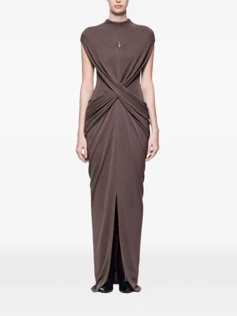 Myla draping-detail maxi dress by CHATS BY C.DAM