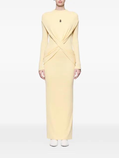 Zora diagonal-draping maxi dress by CHATS BY C.DAM