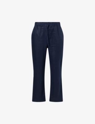 Avila Drawstring Linen Trousers by CHE