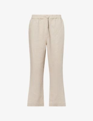 Avila Drawstring Linen Trousers by CHE