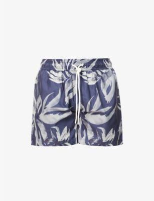 Classic graphic-print recycled-polyester swim shorts by CHE