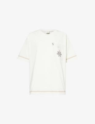 Daisel Embroidered Cotton T-Shirt by CHE