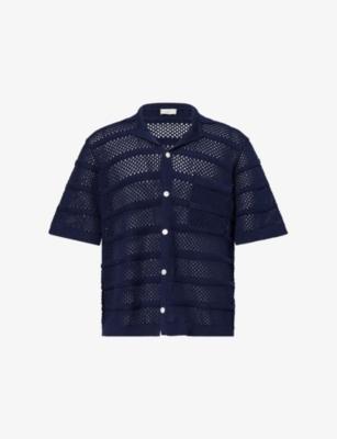 Desiderio Camp-Collar Cotton-Knit Shirt by CHE